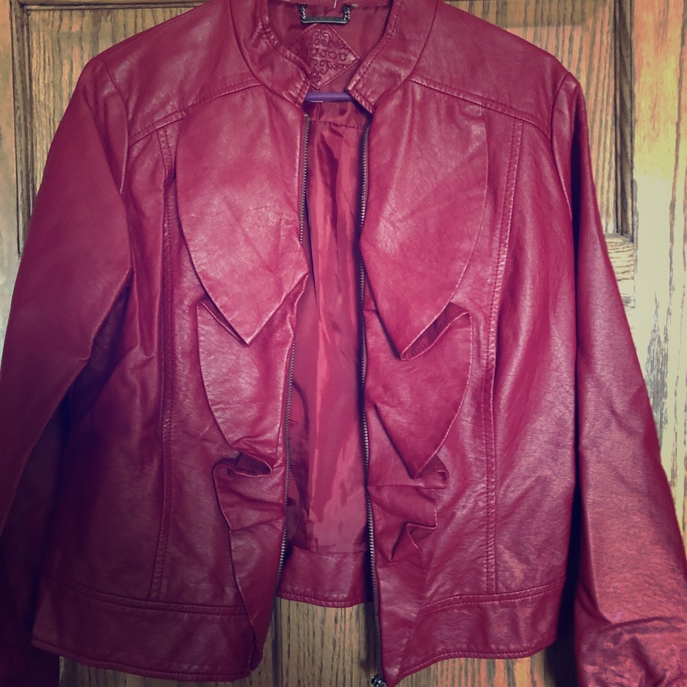 Faux leather jacket